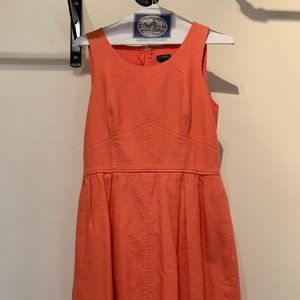 Coral J Crew sleeveless dress